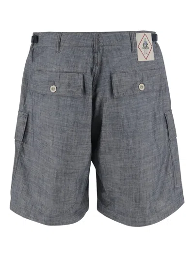 C.p. Company C.p.company Cargo Shorts In Chambray In Blue