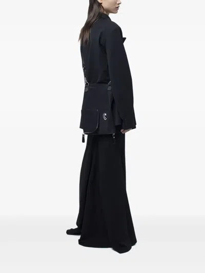 不对称拉链斜挎包