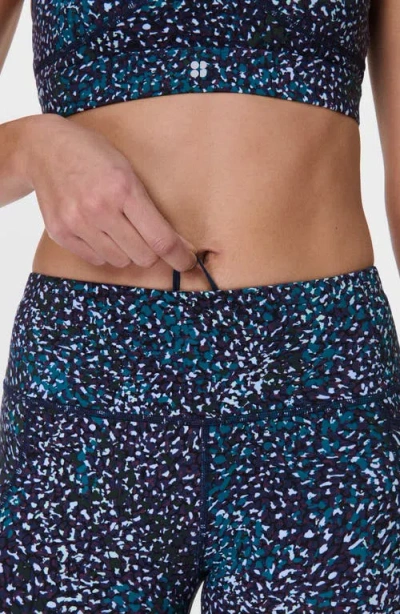 Sweaty Betty Womens Power Workout Abstract-print Stretch-woven Leggings Blue Aurora Print Xxl In Blue Aurora Print