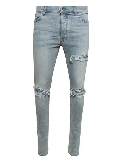 Amiri Crystal Starburst Mx1 Jean Surf Indigo In Blue