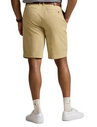 Polo Ralph Lauren Rlx 9 Tailored Fit Performance Shorts In Khaki