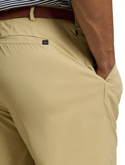 Polo Ralph Lauren Rlx 9 Tailored Fit Performance Shorts In Khaki