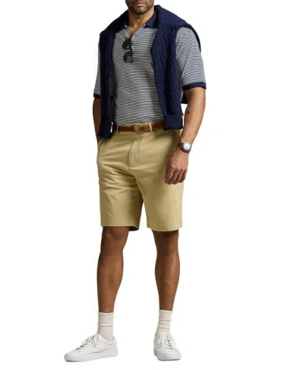 Polo Ralph Lauren Rlx 9 Tailored Fit Performance Shorts In Khaki