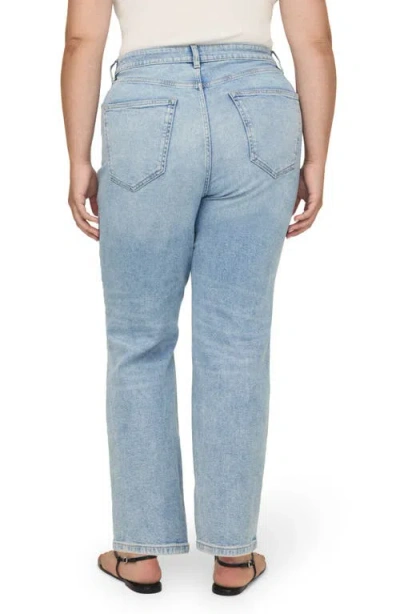 Warp & Weft Warp+weft Ase High Waist Straight Leg Jeans In Outta Sight