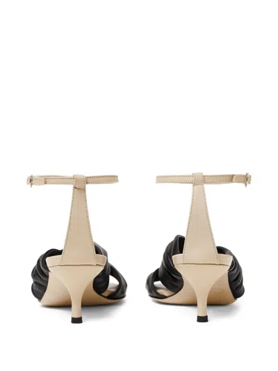 Scarosso 50mm Knot Sandals In Black