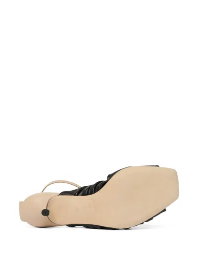 Scarosso 50mm Knot Sandals In Black