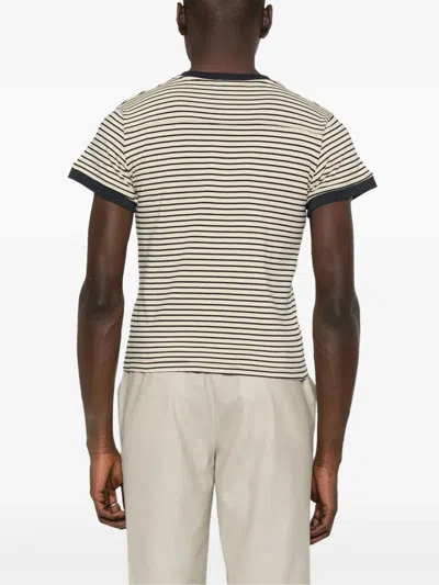 Carter Young Striped T-shirt In Neutrals