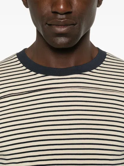 Carter Young Striped T-shirt In Neutrals
