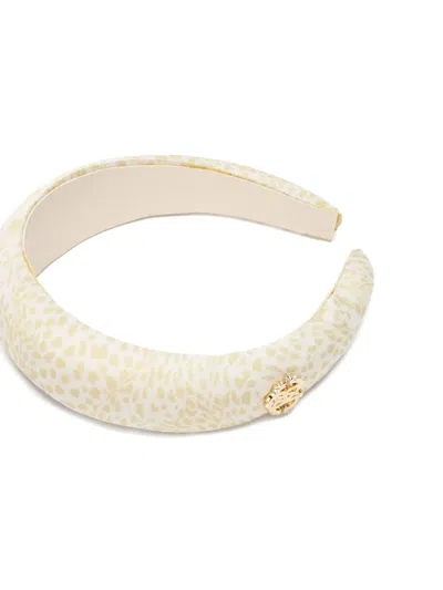 Roberto Cavalli Abstract-pattern Headband In White