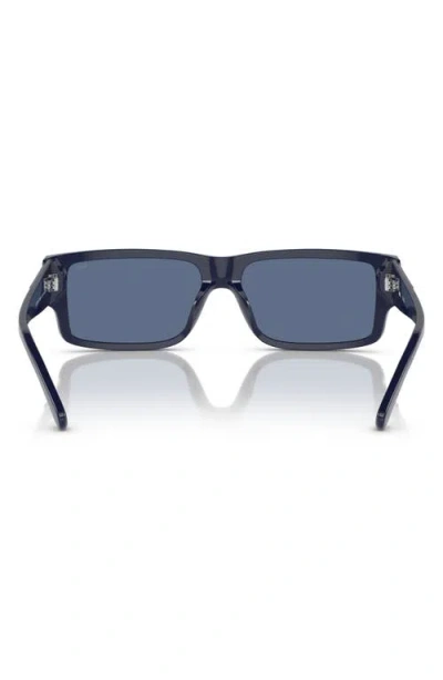 Diesel Rectangle Sunglasses In Blue