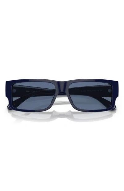 Diesel Rectangle Sunglasses In Blue