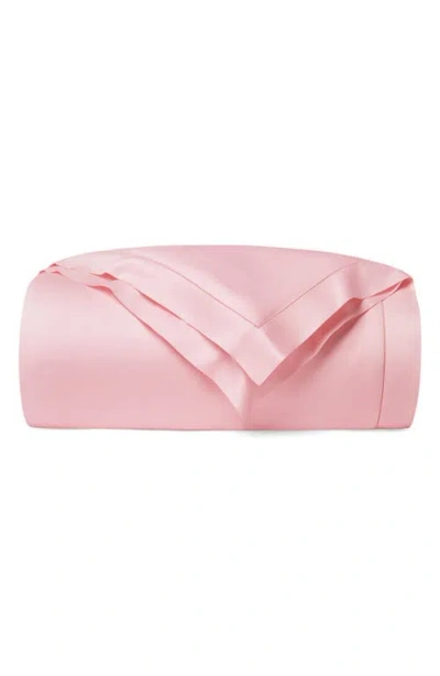 Sferra Fiona Cotton Sateen Duvet Cover In Carnation