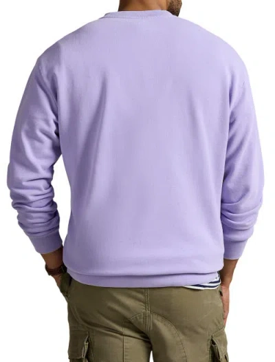 Polo Ralph Lauren Big & Tall Loopback Fleece Sweatshirt In Sky Lavender
