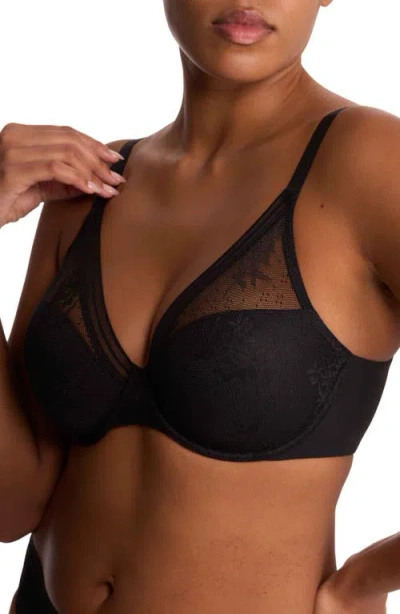 Natori Levitate Unlined Underwire Bra (32d) In Black