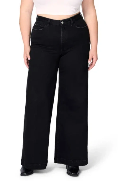 Warp & Weft Nce Plus Wide Leg Jean In Inkwell