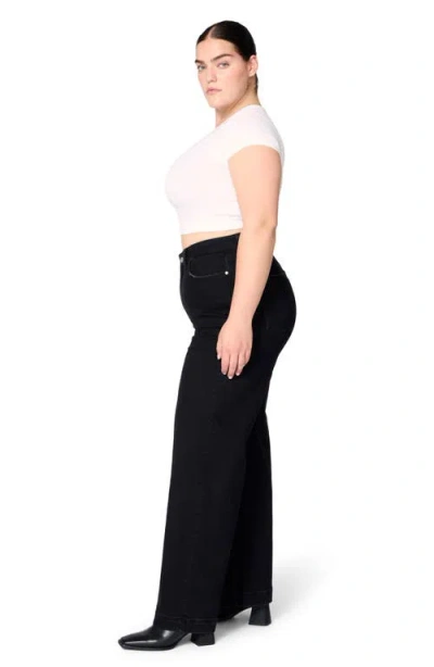 Warp & Weft Nce Plus Wide Leg Jean In Inkwell