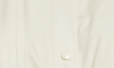 Moncler Cotton And Silk Mini Chemisier Dress In White