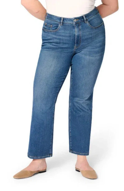 Warp & Weft Ase Plus Stretch High Rise Straight Jean In Takeoff