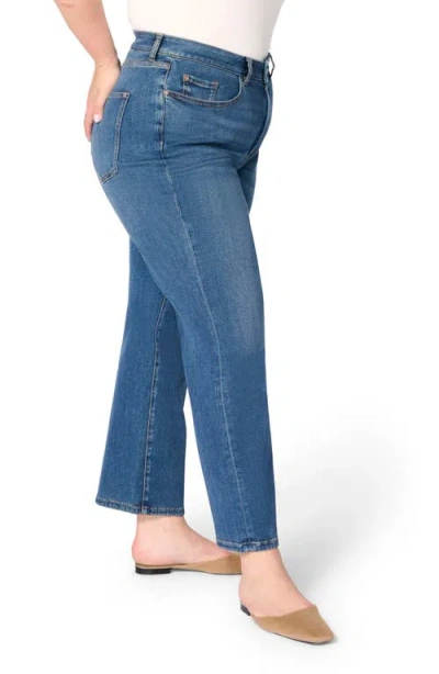 Warp & Weft Ase Plus Stretch High Rise Straight Jean In Takeoff