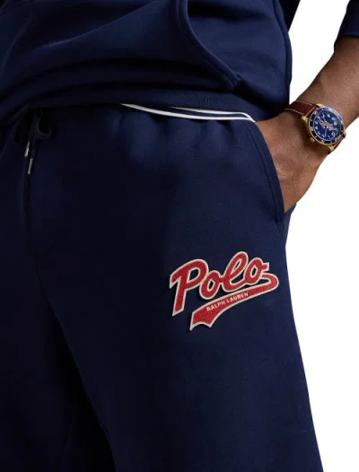 Polo Ralph Lauren Big & Tall Logo Double-knit Shorts In Cruise Navy