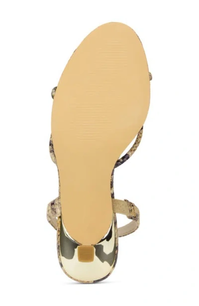 Yosi Samra Kaia Slingback Kitten Heel Sandal In Python