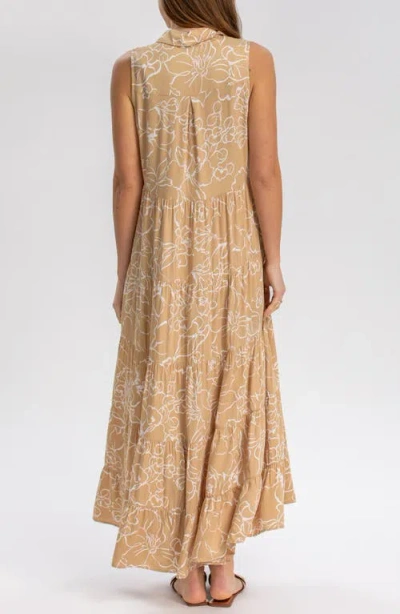 Pietro Brunelli Maternity Button Down Maternity Dress In Brown