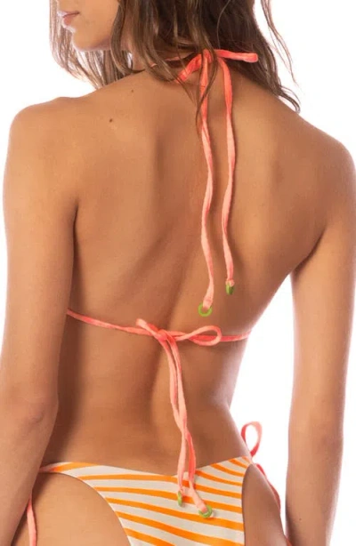 Maaji Nala Reversible Bikini Top In Green