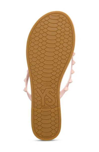 Yosi Samra Rivington Stud Flip Flop In Ballet Pink