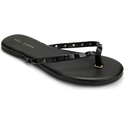 Yosi Samra Rivington Stud Flip Flop In Black