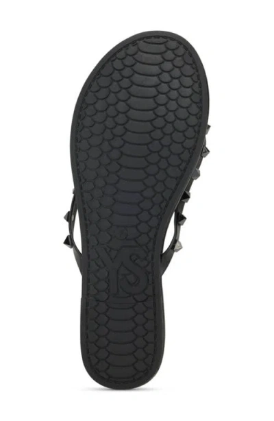 Yosi Samra Rivington Stud Flip Flop In Black