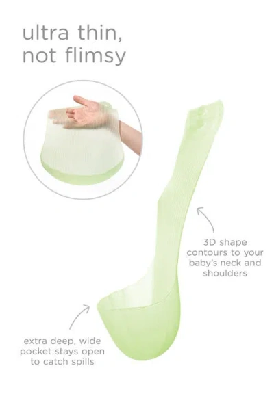 Olababy 2-pack Silicone Bibs In Blueberry/pearl