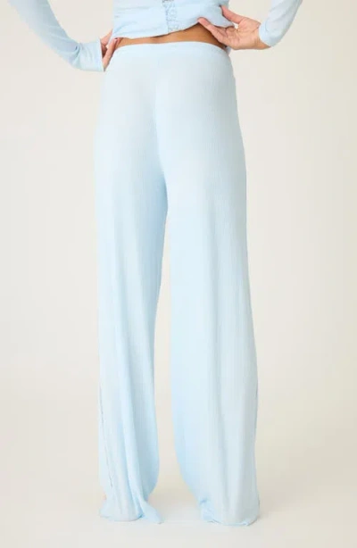 Pj Salvage Lacey Basics Stretch Modal Pajama Pants In Blue Haze