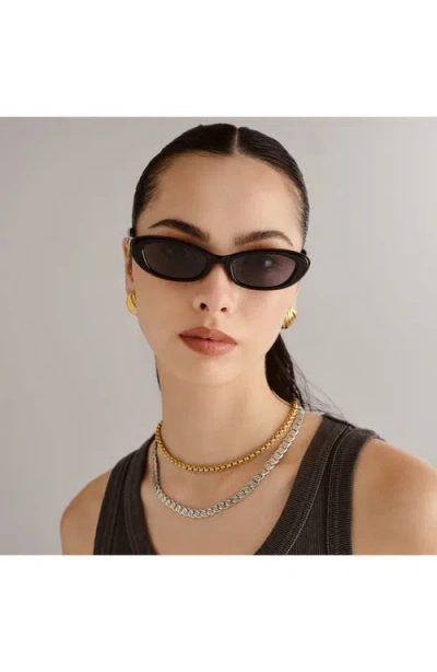 Le Specs The Whisperer In Black/smoke Mono Pol