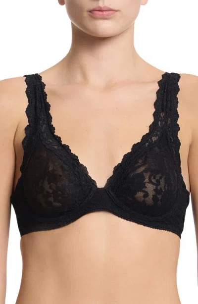 Hanky Panky Apex Signature Lace Underwire Bra In Black