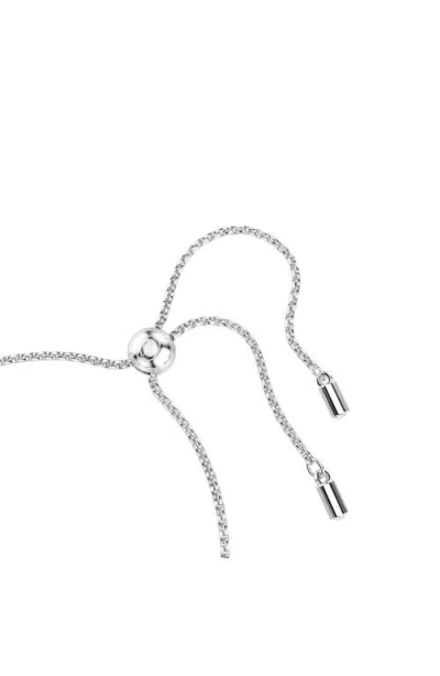 Swarovski Womens Crystal Imber Round 18ct Yellow-gold Plated And Zirconia Bracelet In Crystal/silver