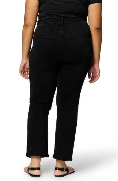 Warp & Weft Ase Plus Stretch High Rise Straight Jean In Jet Black