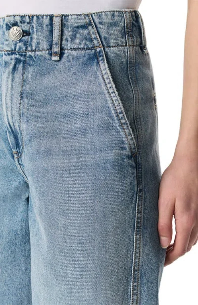 Rag & Bone Jamie High-rise Tailored Culotte Short In Pacific In Pacific