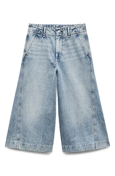 Rag & Bone Jamie High-rise Tailored Culotte Short In Pacific In Pacific