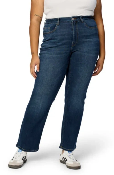 Warp & Weft Ase Plus Stretch High Rise Straight Jean In Vroom