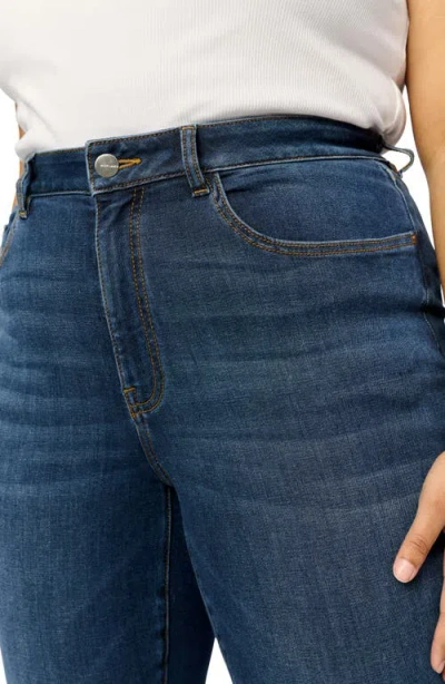Warp & Weft Ase Plus Stretch High Rise Straight Jean In Vroom