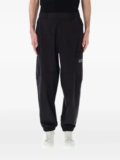 Ea7 Dynamic Athlete Cargo Trousers In Black
