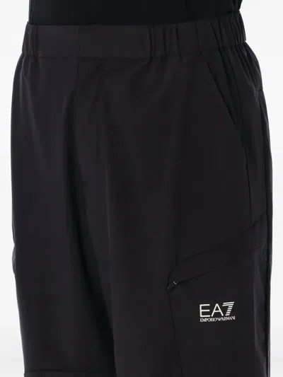 Ea7 Dynamic Athlete Cargo Trousers In Black