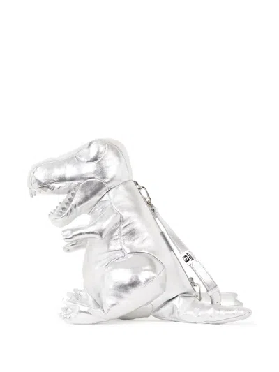 Miharayasuhiro T-rex Shoulder Bag In Silver