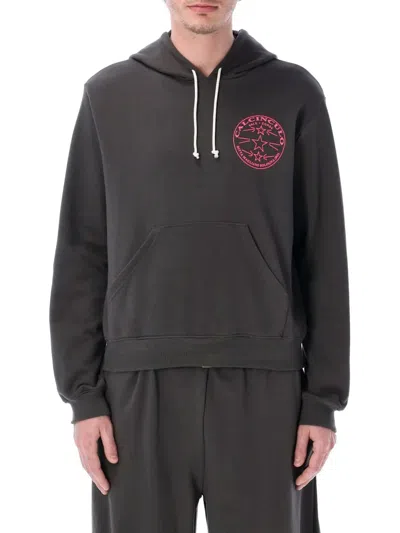 Magliano Graphic Print Hooded Fleece In Black