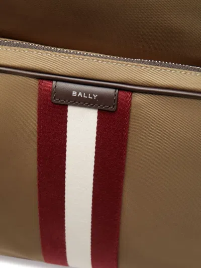 Bally Mavrick Striped-panel Backpack In Neutral