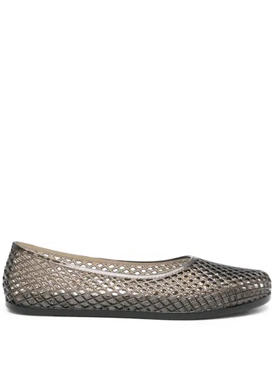 Ancient Greek Sandals Jelly Crystal-embellished Iro Ballet Flats In Gray