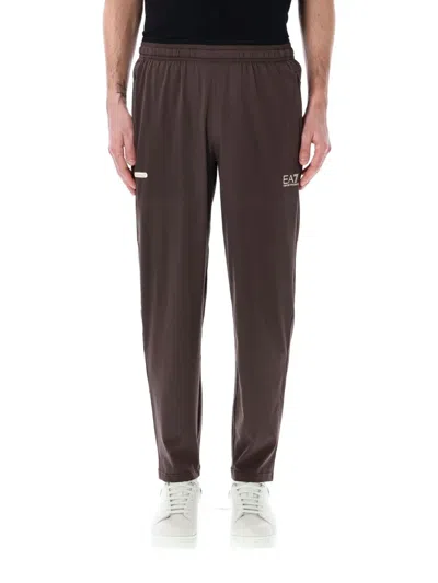 Ea7 Emporio Armani Dynamic Athlete Cargo Trousers In Brown
