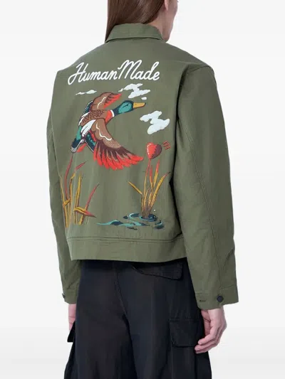 Human Made Long Sleeve Casual Jacket In Green