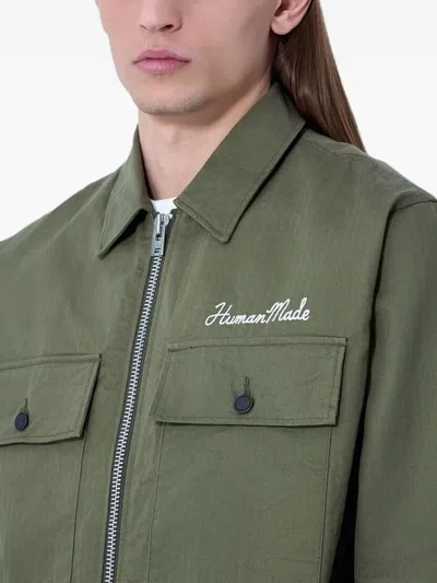 Human Made Long Sleeve Casual Jacket In Green