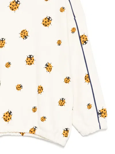 Mini Rodini Ladybug Sweatshirt In Neutrals
